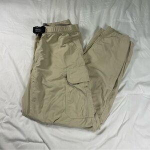 Duluth Trading Nylon Cargo Pants LRG x 34 Beige Outdoor Hiking Workwear